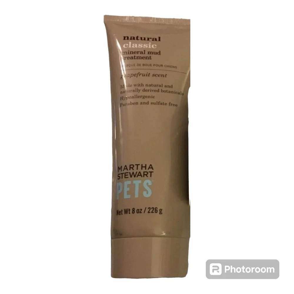 ✔️🌸Ⓜ️Martha Stewart Pets MINERAL MUD DOG TREATMENT Grapefruit Scent 8 OZ